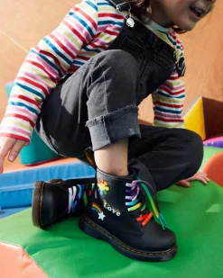 Dr. Martens Peuter 1460 Voor Pride Leren Veterlaarzen^KIDS Sale Voor Kinderen|Meisjes Schoolschoenen