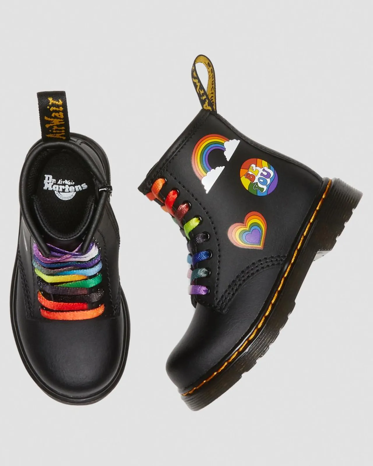 Dr. Martens Peuter 1460 Voor Pride Leren Veterlaarzen^KIDS Sale Voor Kinderen|Meisjes Schoolschoenen