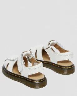 Dr. Martens Peuter Moby II Leren Velcro Sandalen met Riem^KIDS Meisjes|Maat 22 Tot 27 - Peuter