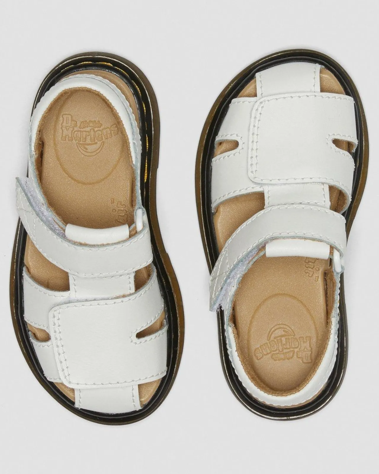 Dr. Martens Peuter Moby II Leren Velcro Sandalen met Riem^KIDS Meisjes|Maat 22 Tot 27 - Peuter