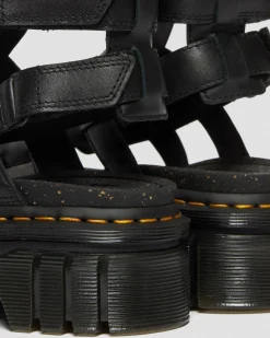Dr. Martens Ricki Nappa Lux Leren Platform Gladiator Sandelen^WOMENS Lichte Sandalen|Platform Sandalen