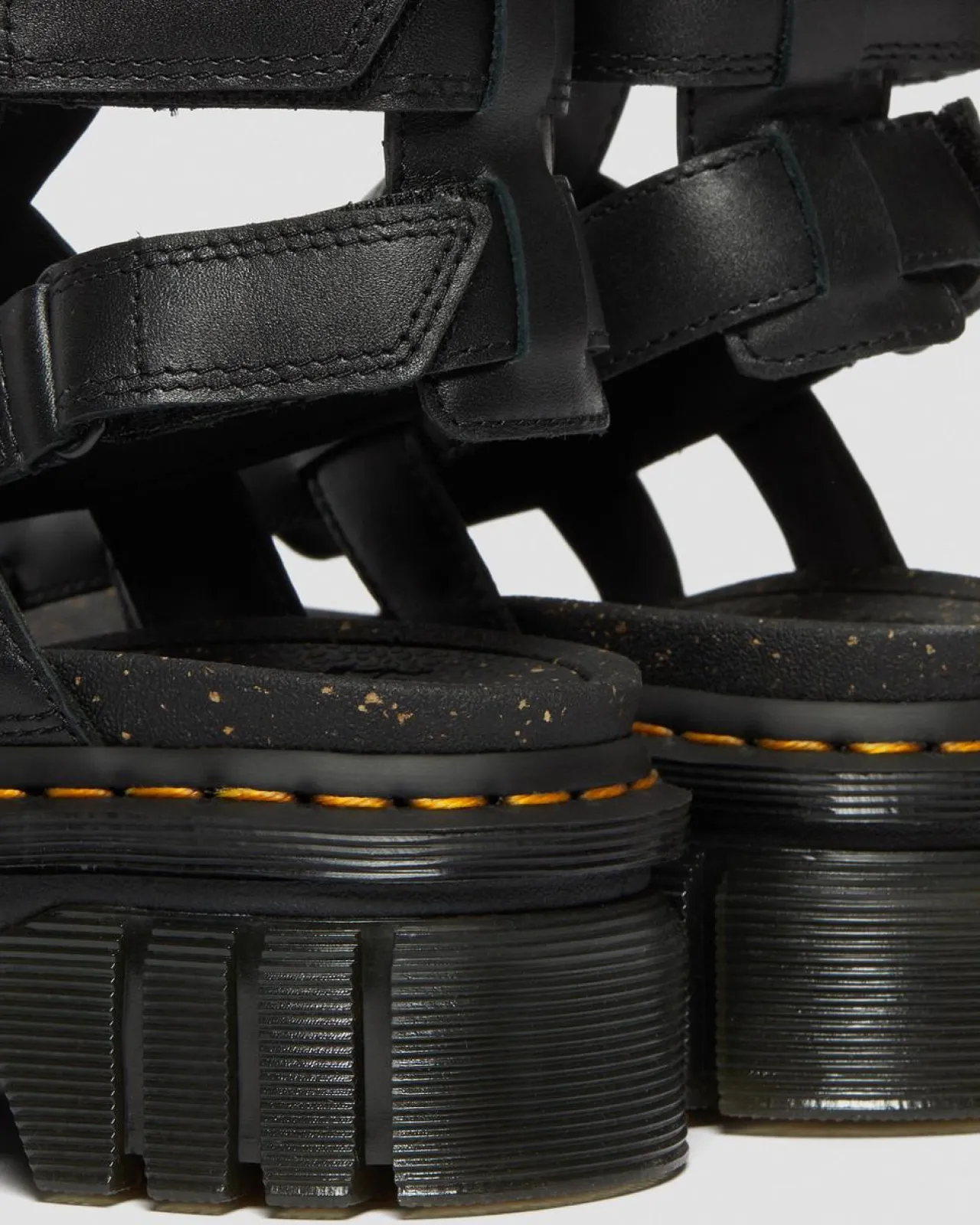 Dr. Martens Ricki Nappa Lux Leren Platform Gladiator Sandelen^WOMENS Lichte Sandalen|Platform Sandalen