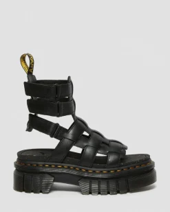 Dr. Martens Ricki Nappa Lux Leren Platform Gladiator Sandelen^WOMENS Lichte Sandalen|Platform Sandalen