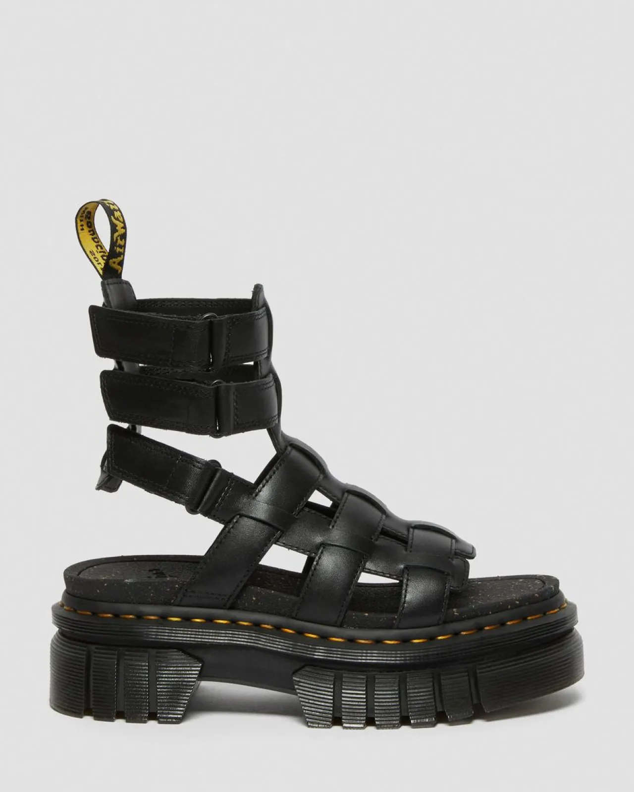 Dr. Martens Ricki Nappa Lux Leren Platform Gladiator Sandelen^WOMENS Lichte Sandalen|Platform Sandalen
