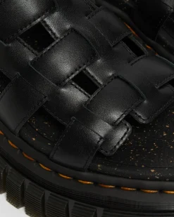 Dr. Martens Ricki Nappa Lux Leren Platform Gladiator Sandelen^WOMENS Lichte Sandalen|Platform Sandalen