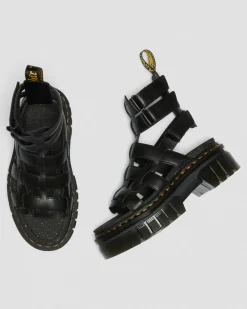 Dr. Martens Ricki Nappa Lux Leren Platform Gladiator Sandelen^WOMENS Lichte Sandalen|Platform Sandalen