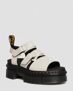Dr. Martens Ricki Nappa Lux Leren Platform Sandelen met 3 Banden^WOMENS Lichte Sandalen|Platform Sandalen