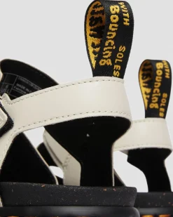 Dr. Martens Ricki Nappa Lux Leren Platform Sandelen met 3 Banden^WOMENS Lichte Sandalen|Platform Sandalen