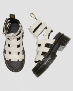 Dr. Martens Ricki Nappa Lux Leren Platform Gladiator Sandelen^WOMENS Dames Sale|Lichte Sandalen