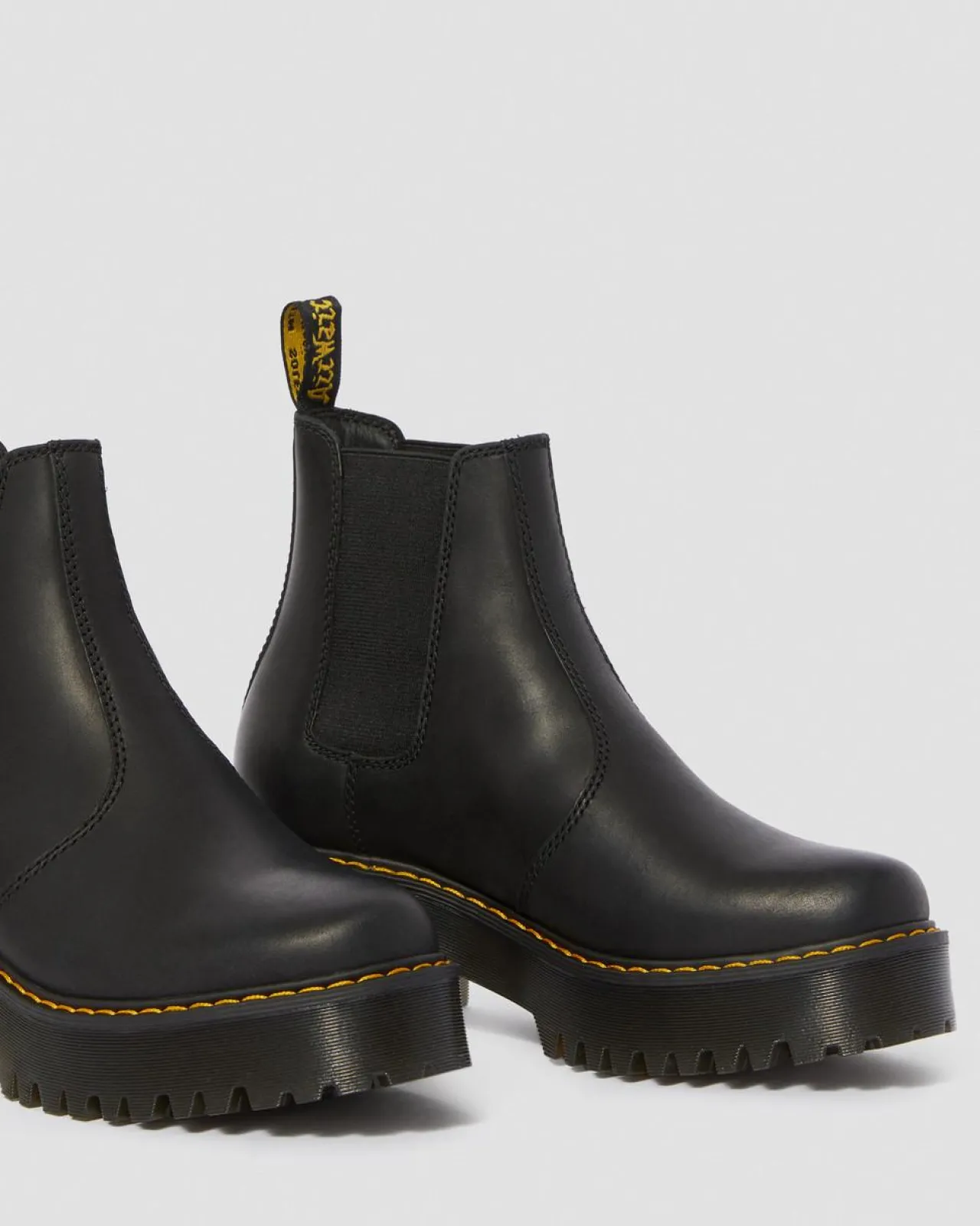 Dr. Martens Rometty Leren Chelsea Boots^WOMENS Hakken|Zachte Leren Laarzen