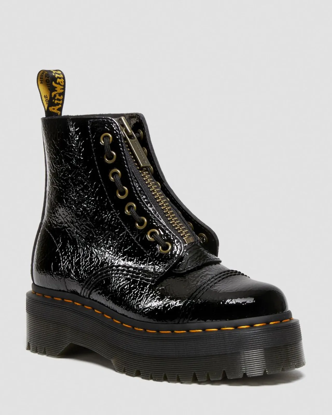 Dr. Martens Sinclair Distressed Lakleren Platform Laarzen^WOMENS Platform Laarzen