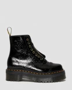 Dr. Martens Sinclair Distressed Lakleren Platform Laarzen^WOMENS Platform Laarzen