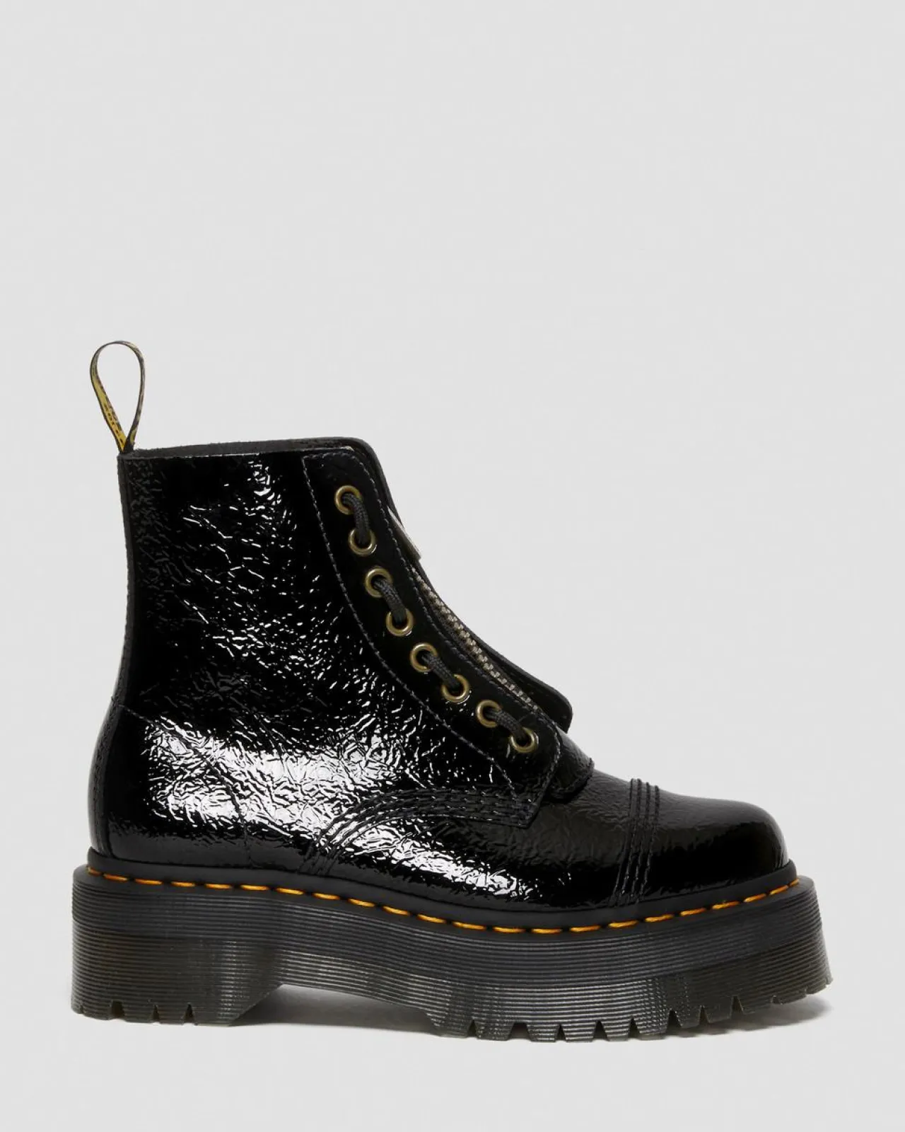 Dr. Martens Sinclair Distressed Lakleren Platform Laarzen^WOMENS Platform Laarzen