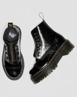 Dr. Martens Sinclair Distressed Lakleren Platform Laarzen^WOMENS Platform Laarzen