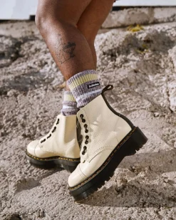 Dr. Martens Sinclair Gemalen Nappa Leren Platformlaarzen^WOMENS Veterlaarzen|Enkellaarzen