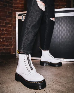 Dr. Martens SINCLAIR LAKLEREN PLATFORM LAARZEN MET KROKODILLEN reliëf^WOMENS Veterlaarzen|Platform Laarzen