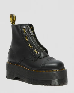 Dr. Martens Sinclair Max Pisa Leren Platformlaarzen^WOMENS Platform Laarzen|Zachte Leren Laarzen