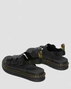Dr. Martens Soloman Hydro Leren Sandalen met Band^MENS Heren Sale|Slippers