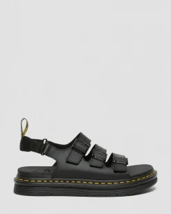 Dr. Martens Soloman Hydro Leren Sandalen met Band^MENS Heren Sale|Slippers