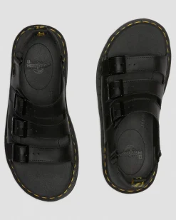 Dr. Martens Soloman Hydro Leren Sandalen met Band^MENS Heren Sale|Slippers