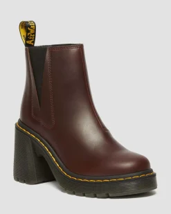 Dr. Martens SPENCE LEREN CHELSEA LAARZEN MET UITLOPENDE HAK^WOMENS Hakken|Chelsea Boots