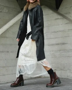 Dr. Martens SPENCE LEREN CHELSEA LAARZEN MET UITLOPENDE HAK^WOMENS Hakken|Chelsea Boots
