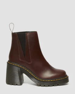 Dr. Martens SPENCE LEREN CHELSEA LAARZEN MET UITLOPENDE HAK^WOMENS Hakken|Chelsea Boots