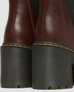Dr. Martens SPENCE LEREN CHELSEA LAARZEN MET UITLOPENDE HAK^WOMENS Hakken|Chelsea Boots