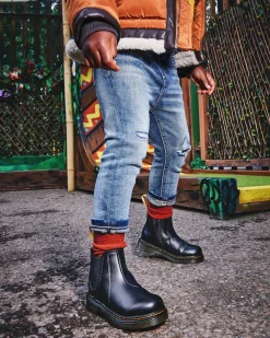 Dr. Martens Vegan Peuter 2976 Chelsea Laarzen^KIDS Sale Voor Kinderen|Meisjes Schoolschoenen