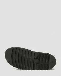 Dr. Martens Voss Hydro Leren Sandalen met Band^WOMENS Platform Sandalen|Zwarte Sandalen