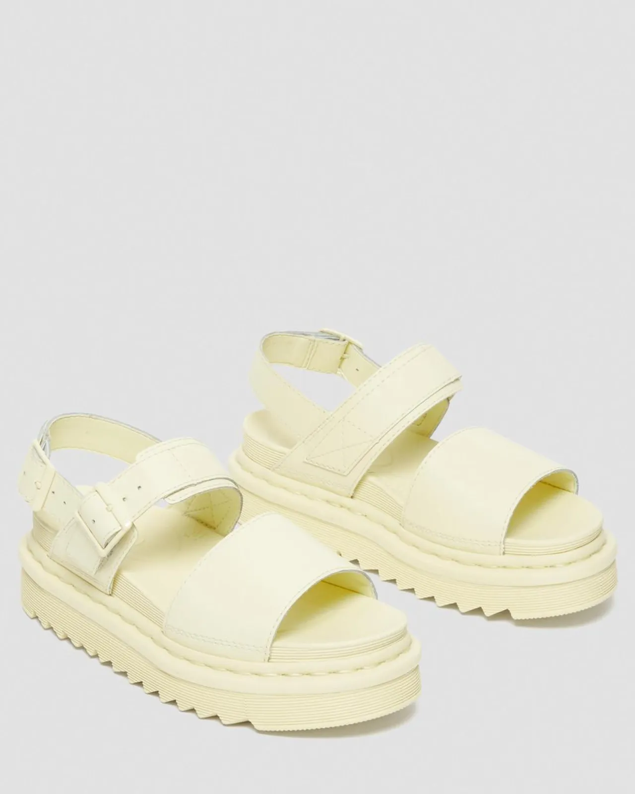Dr. Martens Voss Hydro Leren Sandalen met Band^WOMENS Platform Sandalen|Sandalen